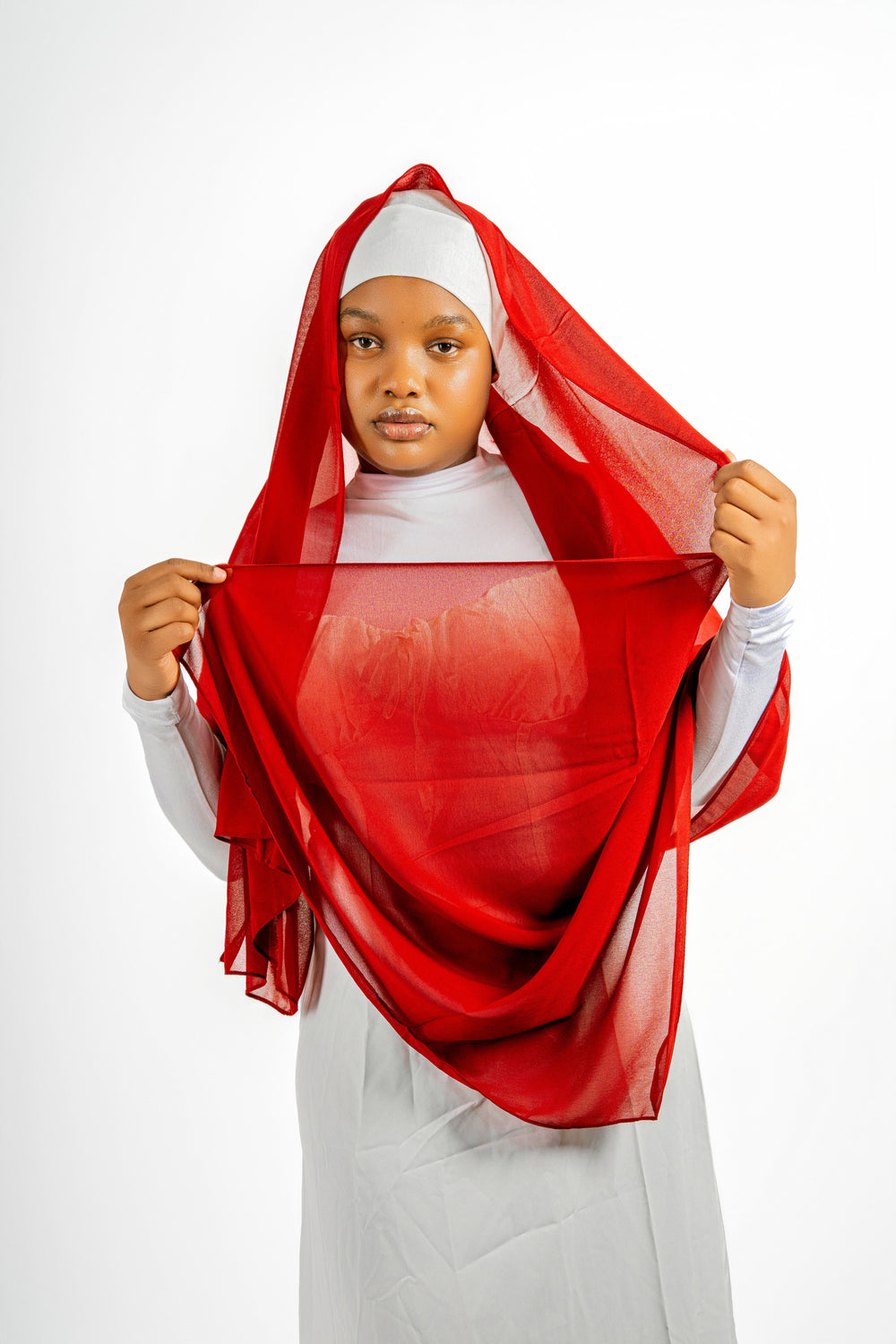 Hijab rouge